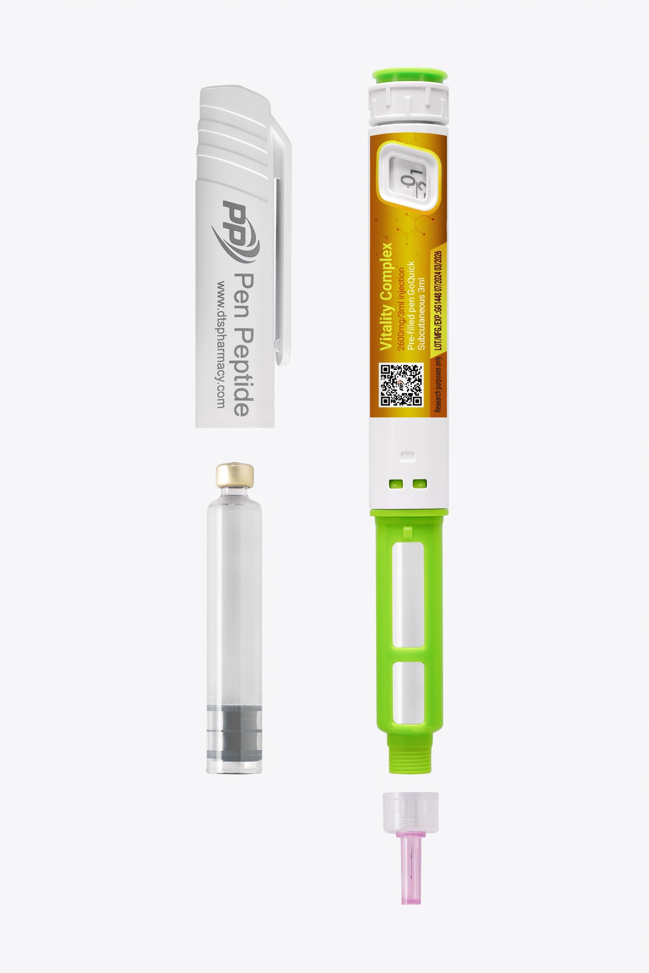 Vitality Complex (Glutathione, NMN & Resveratrol) vo forme injekčného pera na subkutánne podanie