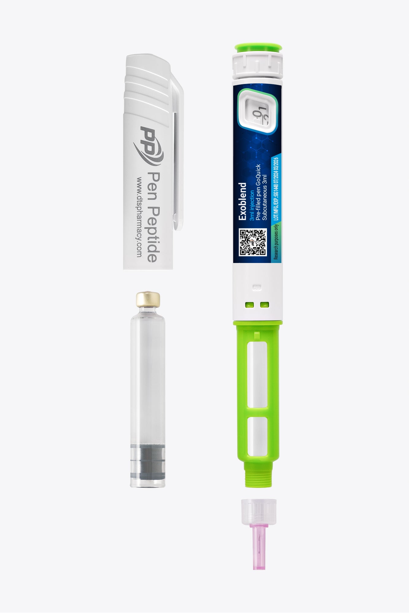 Exoblend 3ml vo forme injekčného pera na subkutánne podanie